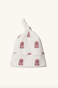 Nature Baby Cotton Knotted Beanie Tiki Print