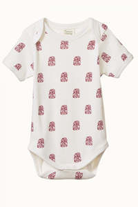 Nature Baby S/S Bodysuit Tiki Print