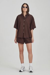 Commoners: Womens Boyfriend Short Cocoa