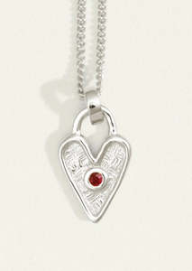 Temple Of The Sun: Temple Of The Sun Amore Necklace Silver