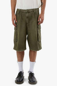 Jeans: Issued Big Slacker Cargo Short Grape Leaf