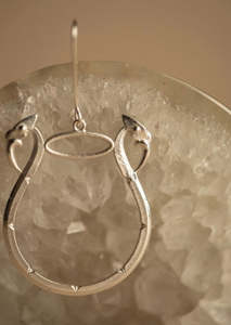 Maioha Studio: Te Matapuna Earrings Silver