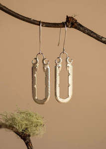 Maioha Studio: Ngā Kaitiaki Awa Earrings Silver