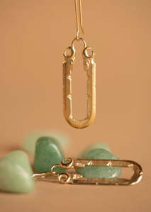 Ngā Kaitiaki Awa Earrings Gold