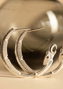 Maioha Studio: Karanga Okoro Earrings Silver