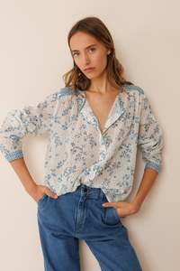 Vera Patch Shirt Natural