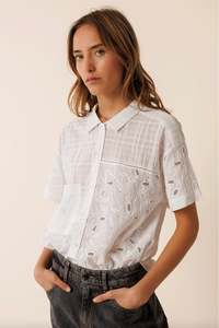 Indi Cold: Mixed Up Embroidery Shirt