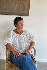 Lola Anglaise Top White