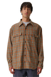 S/DOUBLE Plaid LS Overshirt Sienna
