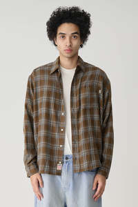 Duty Plaid LS Shirt Brown