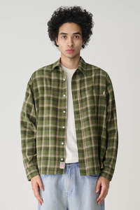 S Double: Duty Plaid LS Shirt Forest