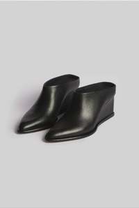 Mason Mule Wedge Black