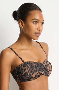Sea Level Artesands: Sea Level Savanna Twist Front Bandeau Top
