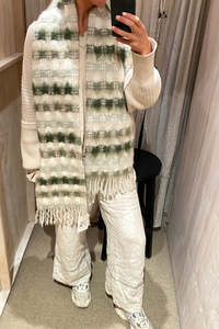 Multicoloured Checkered Scarf Salvia