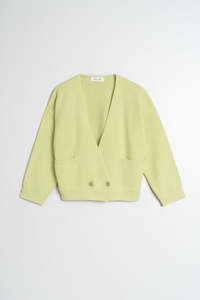 Indi Cold: Cross Knit Jacket Sorbet