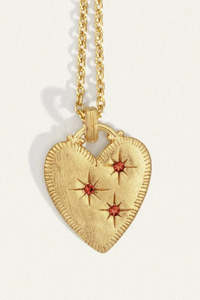 Temple Of The Sun: Etti Necklace Ruby Gold
