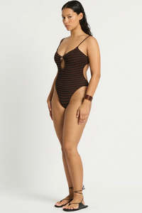 Bound By Bond Eye: Ring Arden 1 Piece Carob Dot Stripe