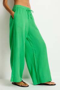 Sea Level Artesands: Sunset Beach Pant Kelly Green