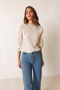 Indi Cold: Crepe Gauze Blouse