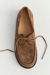La Tribe: Marlo Boat Shoe Brown Suede