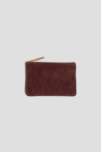 Indi Cold: Split Leather Purse Garnet