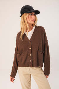 Indi Cold: Cashmere Jacket Brown
