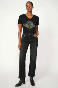 Cecilia Perla Jeans Dark Grey
