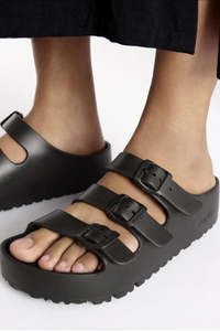 Birkenstock: Florida III Eva PAP Flex Platform Black