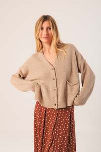 Indi Cold: Cashmere Jacket  Beige