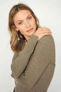 Relena Rib Polo Knit Falcon