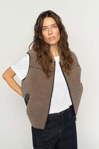 Mos Mosh: Rowe Teddy Waistcoat Falcon