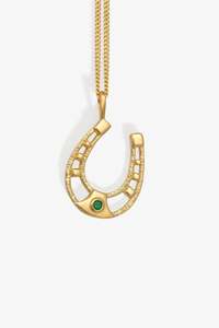 Horseshoe Necklace Gold Vermeil