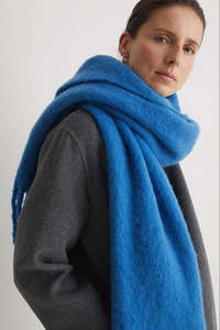 Scarf Fringes Royal Blue