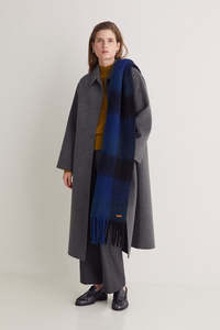 Yerse Scarf Blue Checks