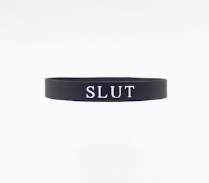 Love In Leather "Slut" Silicone Collar