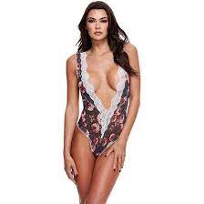 Baci Floral & Lace Teddy - Size S/M and M/L Available