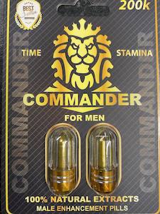 Supplements: Commander 200k Male Enhancement Pills