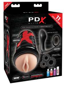 PDX Ass-gasm Extreme Vibrating Kit