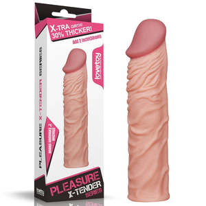 Sleeves: Lovetoy Pleasure X-Tender - Add 2"