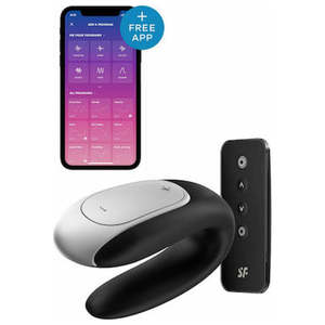 🖤 Satisfyer Double Fun App-Control Vibrator – Couples Pleasure Toy