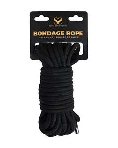 SHARE SATISFACTION LUXURY BONDAGE ROPE. 5metres - Pink, red or black