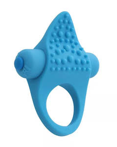 Amore Couples Vibrating Ring – Blue Edition