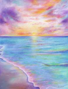 Pastel Originals: 'Mermaid Seas' pastel original