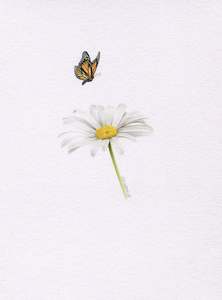 Mini One Off Originals: Mini one-off original 'Daisy and Butterfly'