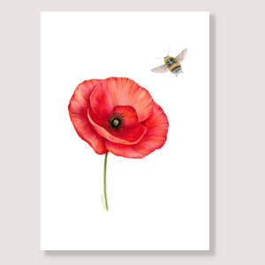 Unframed: Poppy and Bee Print