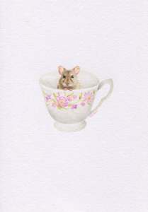 Mini One Off Originals: Mini one-off original 'Mouse in a Teacup'