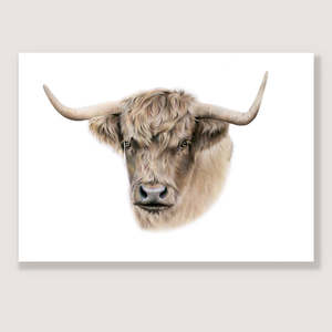 Market Stock Sale 1: SALE - Highland Cow print A4