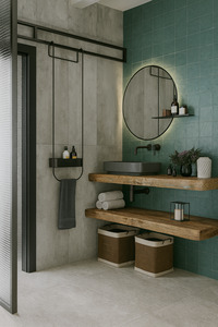 Tiles: Contemporary Aqua Sea 15x15cm