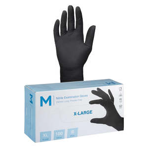 Black Nitrile Gloves