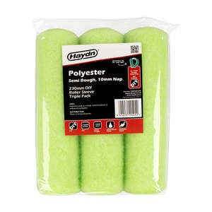 Haydn: 230mm DIY Polyester Sleeve - Semi-Rough 10mm - 3 Pack